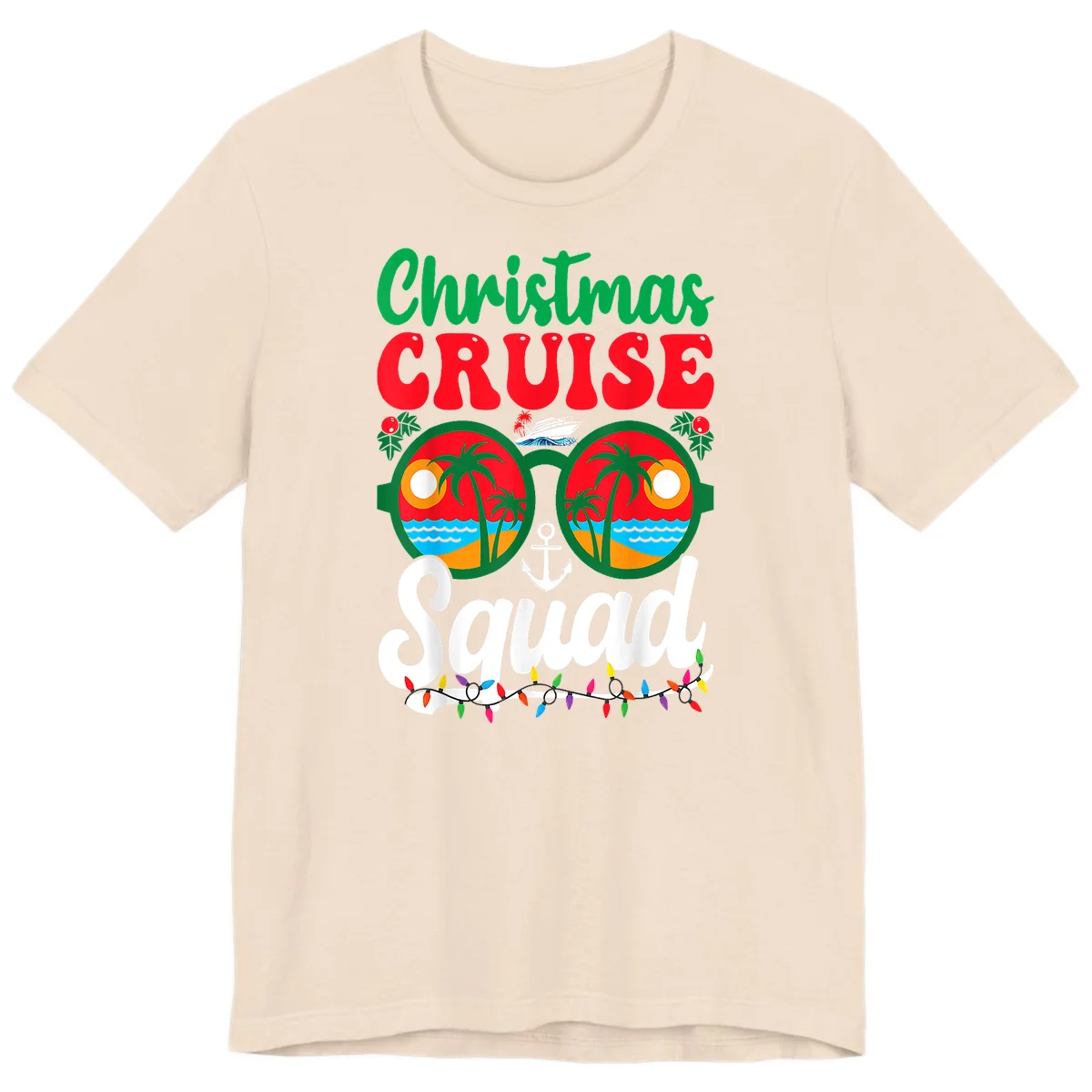 Christmas Cruise Squad Premium T-Shirt in Soft Cream