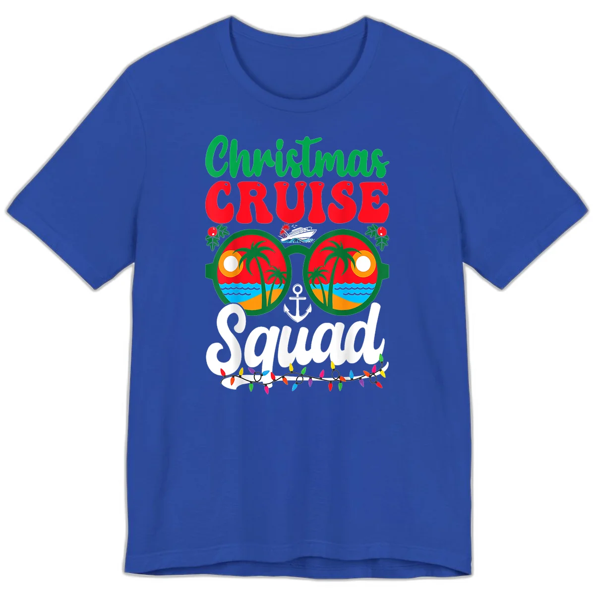 Christmas Cruise Squad Premium T-Shirt in True Royal