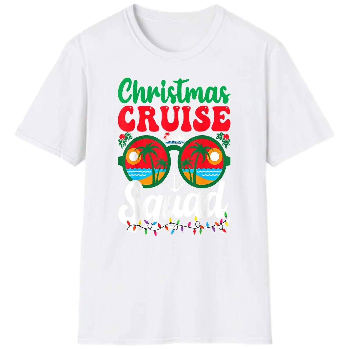 Christmas Cruise Squad T-Shirt in White