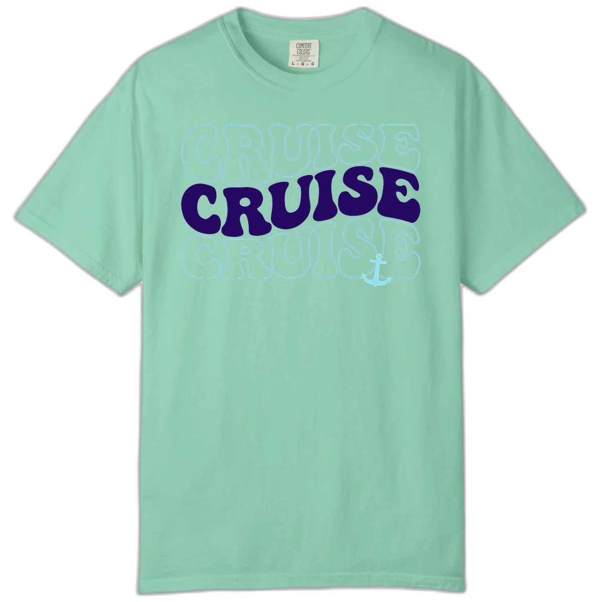 Cruise Cruise Cruise Anchor Design Comfort Color in Island Reef