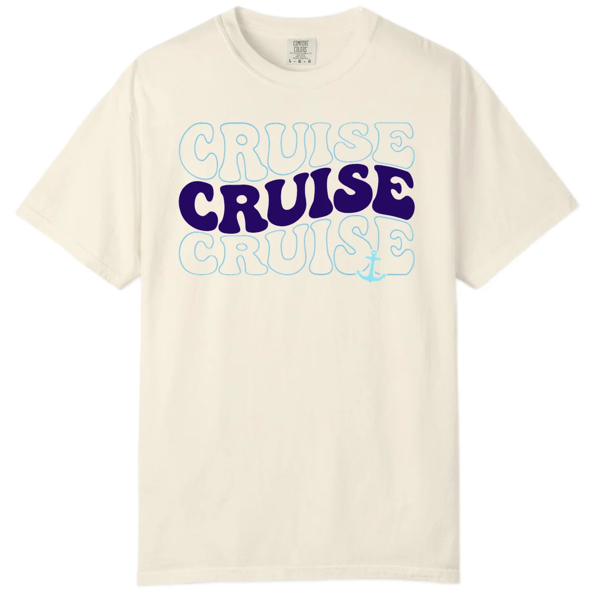 Cruise Cruise Cruise Anchor Design Comfort Color in Ivory