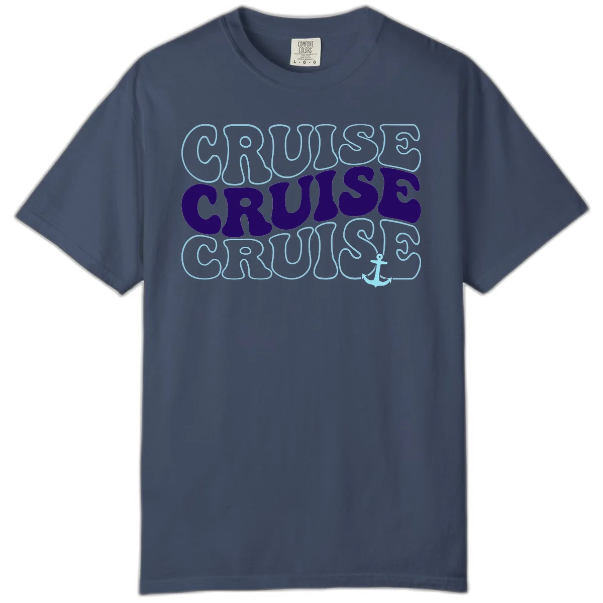 Cruise Cruise Cruise Anchor Design Comfort Color in Midnight