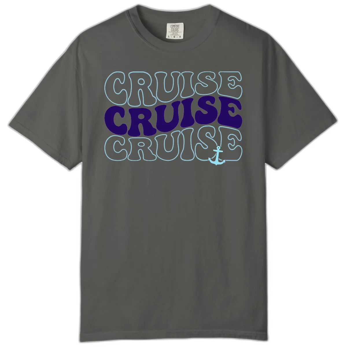 Cruise Cruise Cruise Anchor Design Comfort Color in Pepper