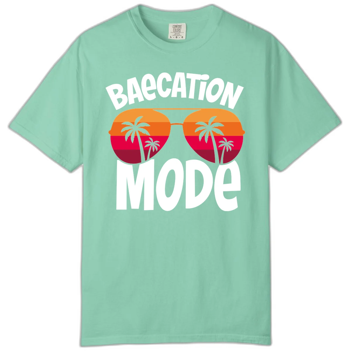 Bagcation Mode Tropical Vibes Comfort Color Shirt in Island Reef