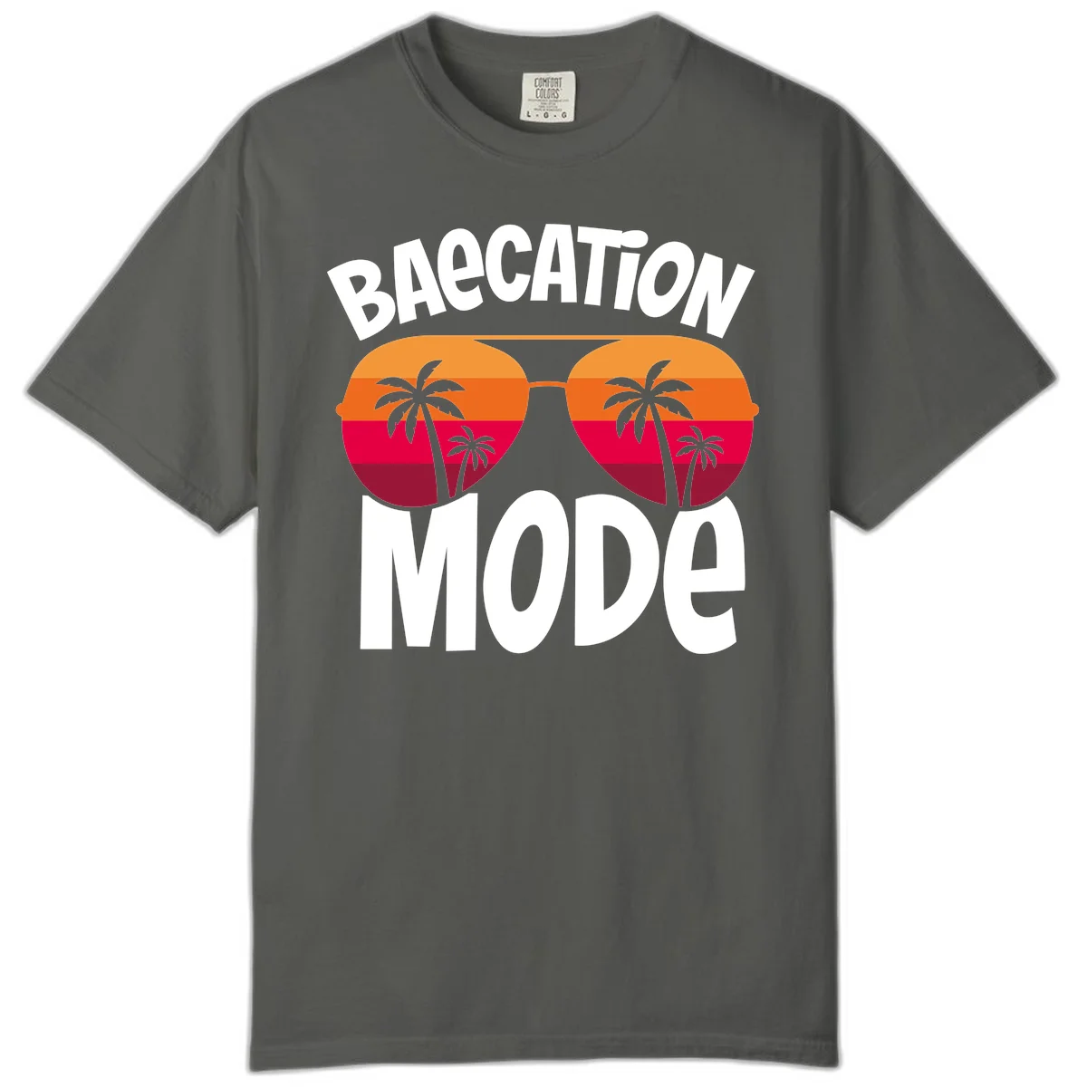 Bagcation Mode Tropical Vibes Comfort Color Shirt in Pepper