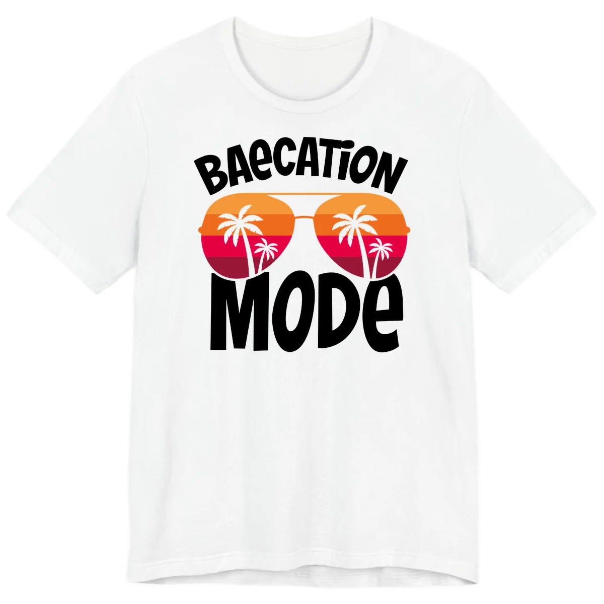Bagcation Mode Tropical Vibes Premium T-Shirt in White