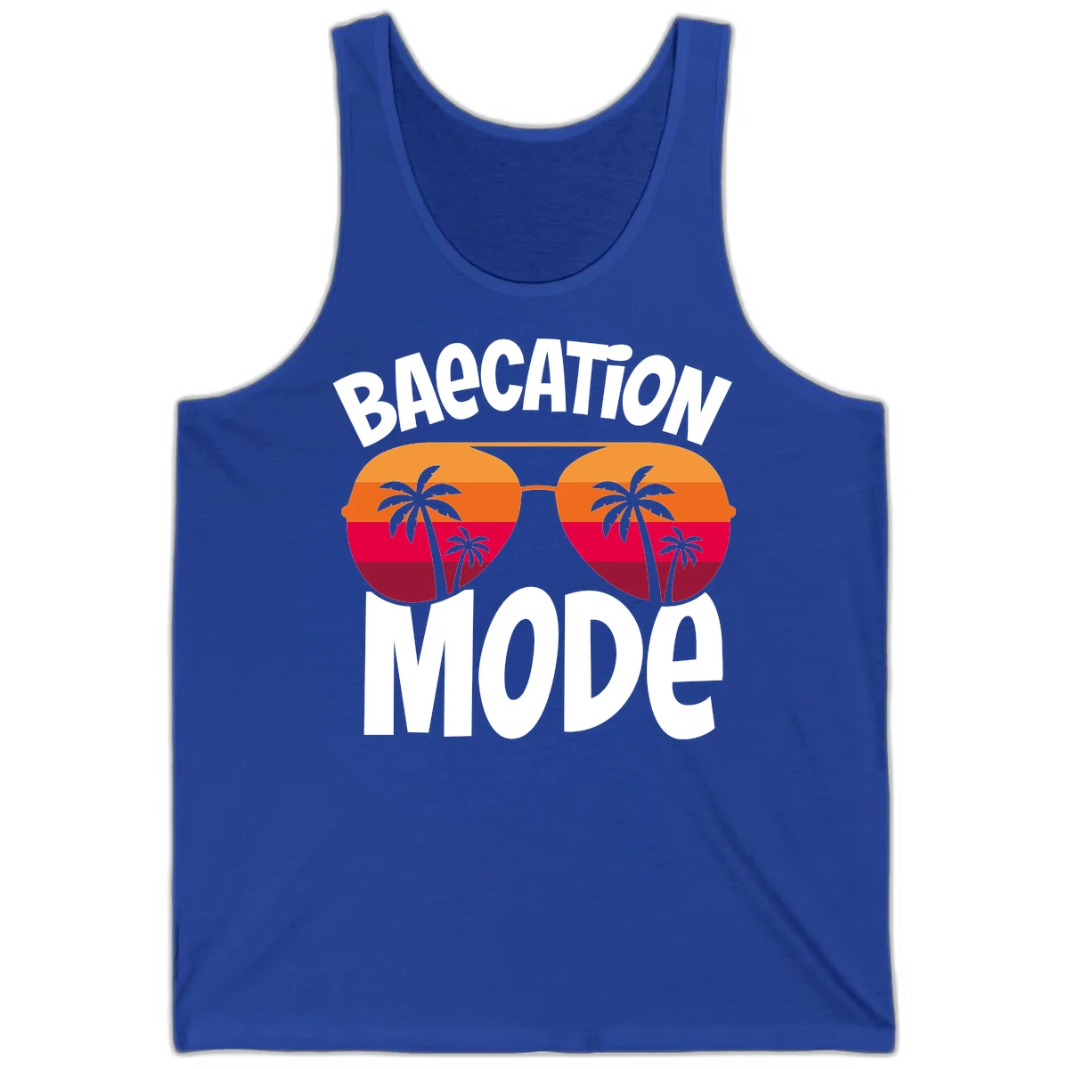 Bagcation Mode Tropical Vibes Tank in True Royal