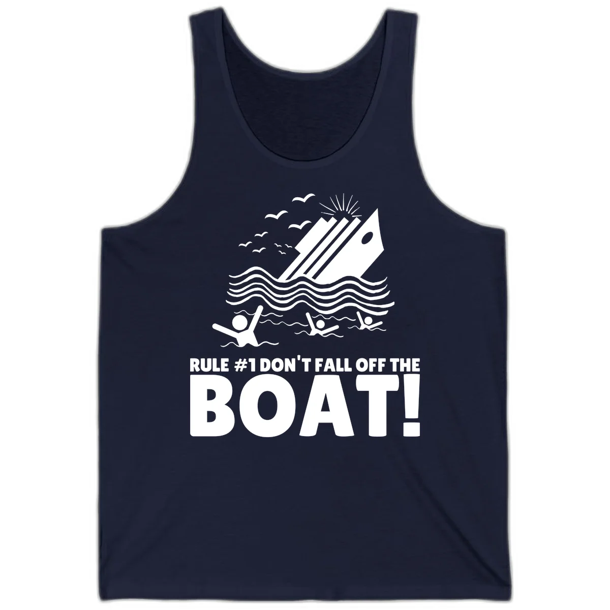 Don't Fall Off The Boat Tank in Navy