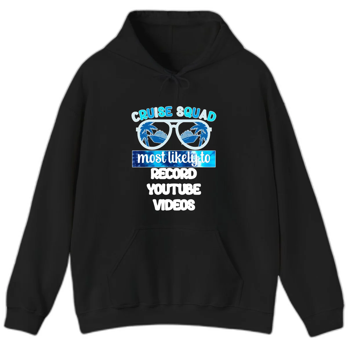 Cruise Squad Most Likely To Record Hoodie in Black