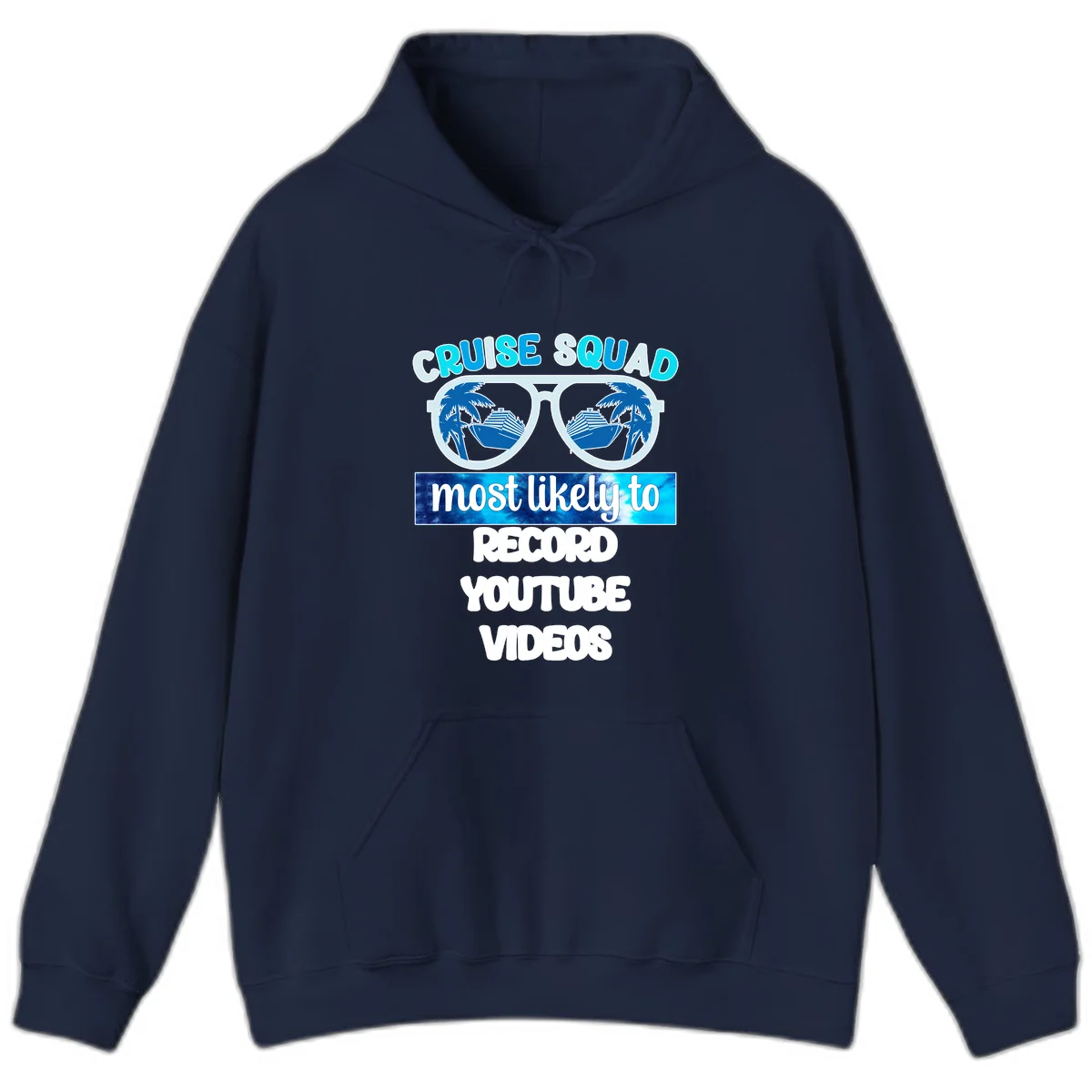 Cruise Squad Most Likely To Record Hoodie in Navy