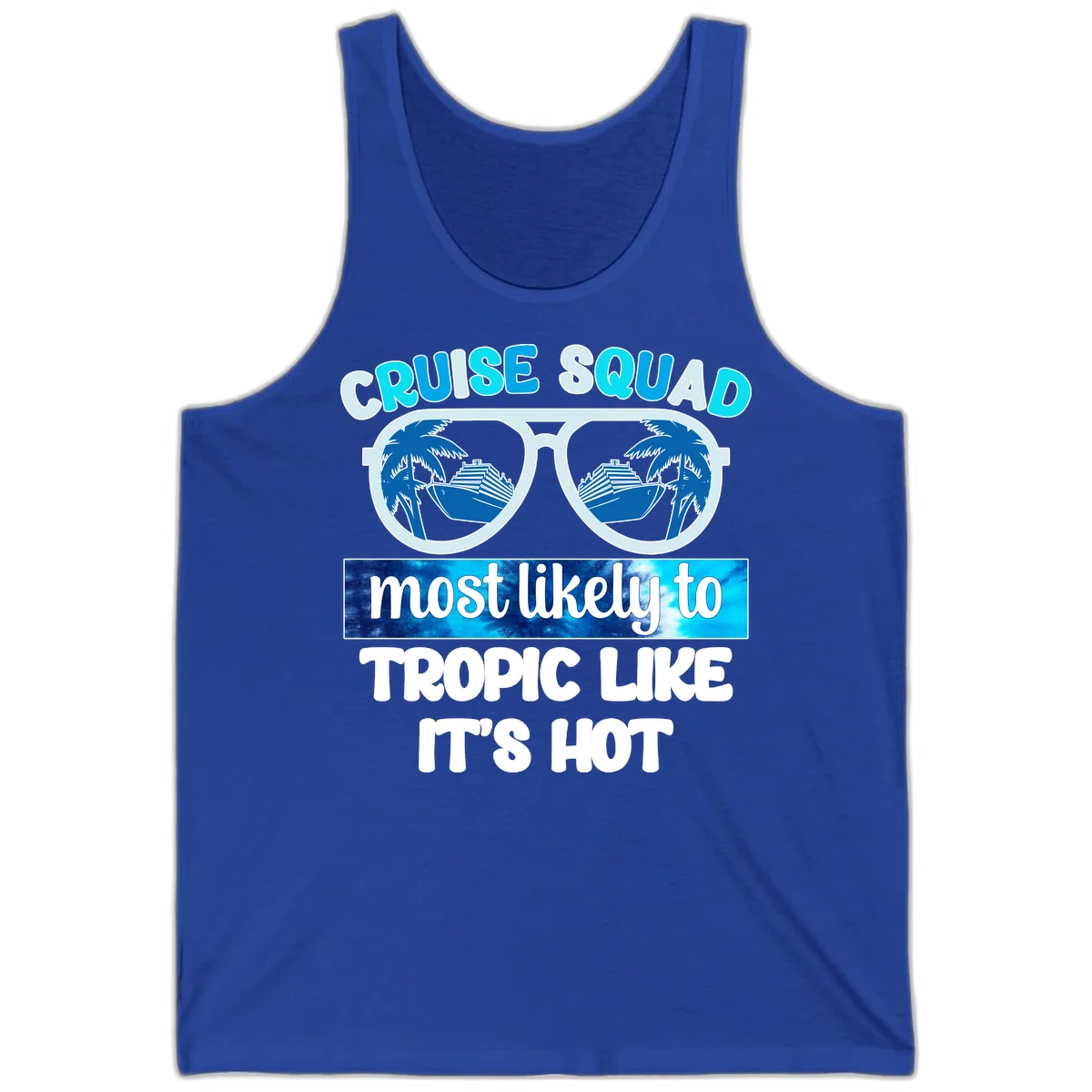 Cruise Squad Tropic Like It's Hot Tank in True Royal