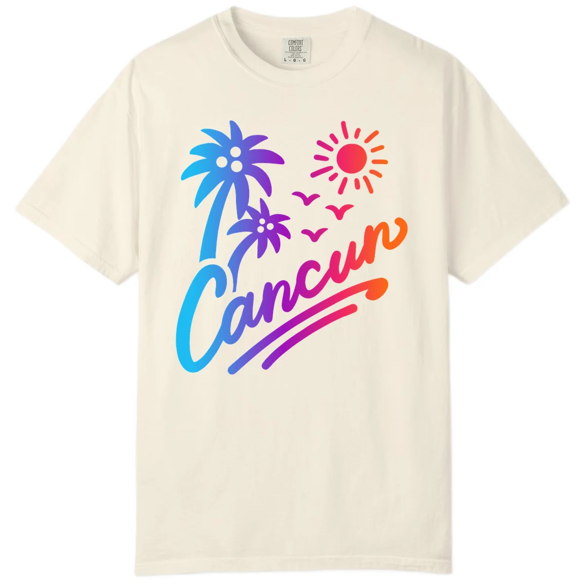 Tropical Paradise Cruise Vibes Comfort Color in Ivory