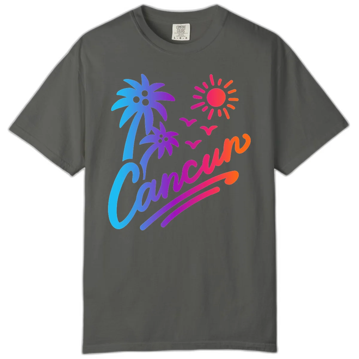 Tropical Paradise Cruise Vibes Comfort Color in Pepper