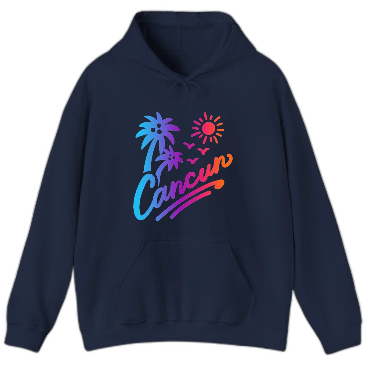 Tropical Paradise Cruise Vibes Hoodie in Navy