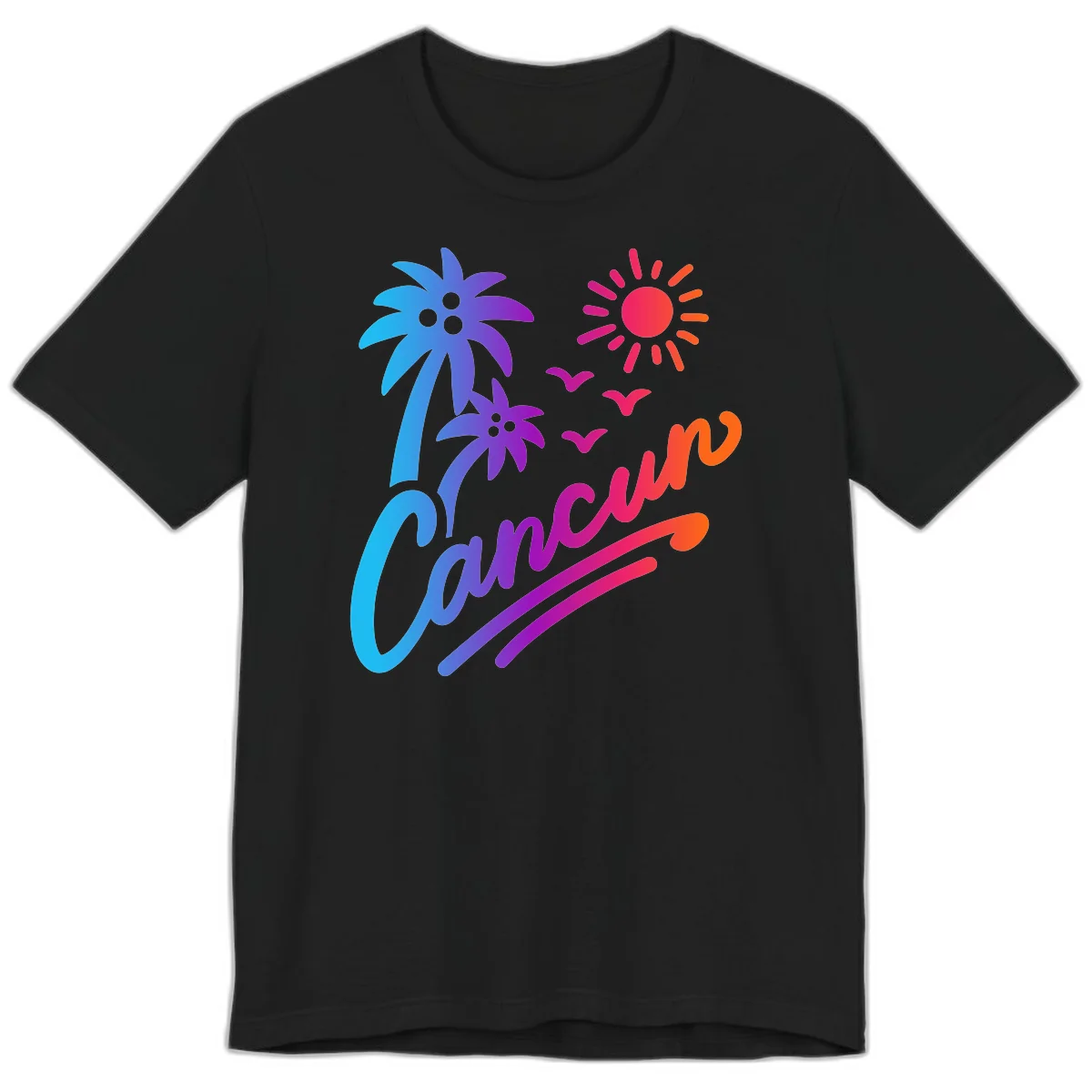 Tropical Paradise Cruise Vibes Premium T-Shirt in Black