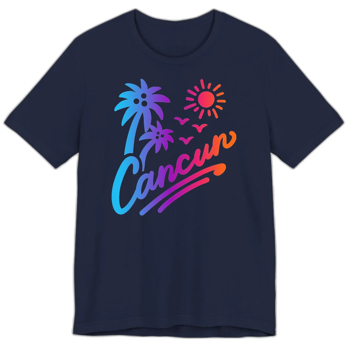 Tropical Paradise Cruise Vibes Premium T-Shirt in Navy