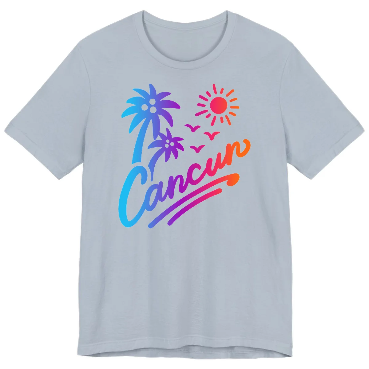 Tropical Paradise Cruise Vibes Premium T-Shirt in Light Blue