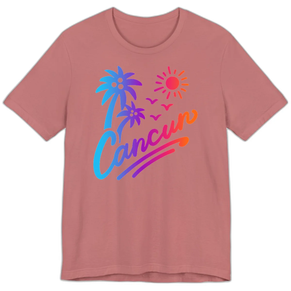 Tropical Paradise Cruise Vibes Premium T-Shirt in Mauve