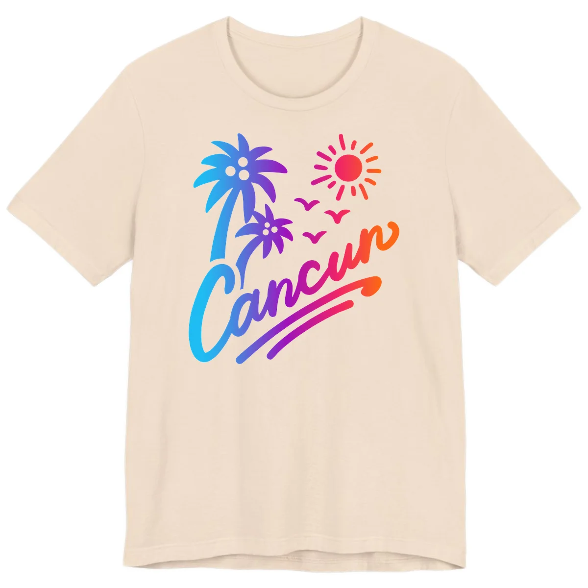 Tropical Paradise Cruise Vibes Premium T-Shirt in Soft Cream