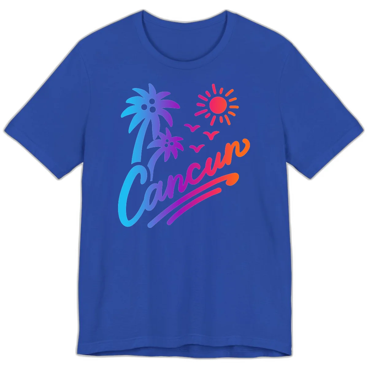 Tropical Paradise Cruise Vibes Premium T-Shirt in True Royal