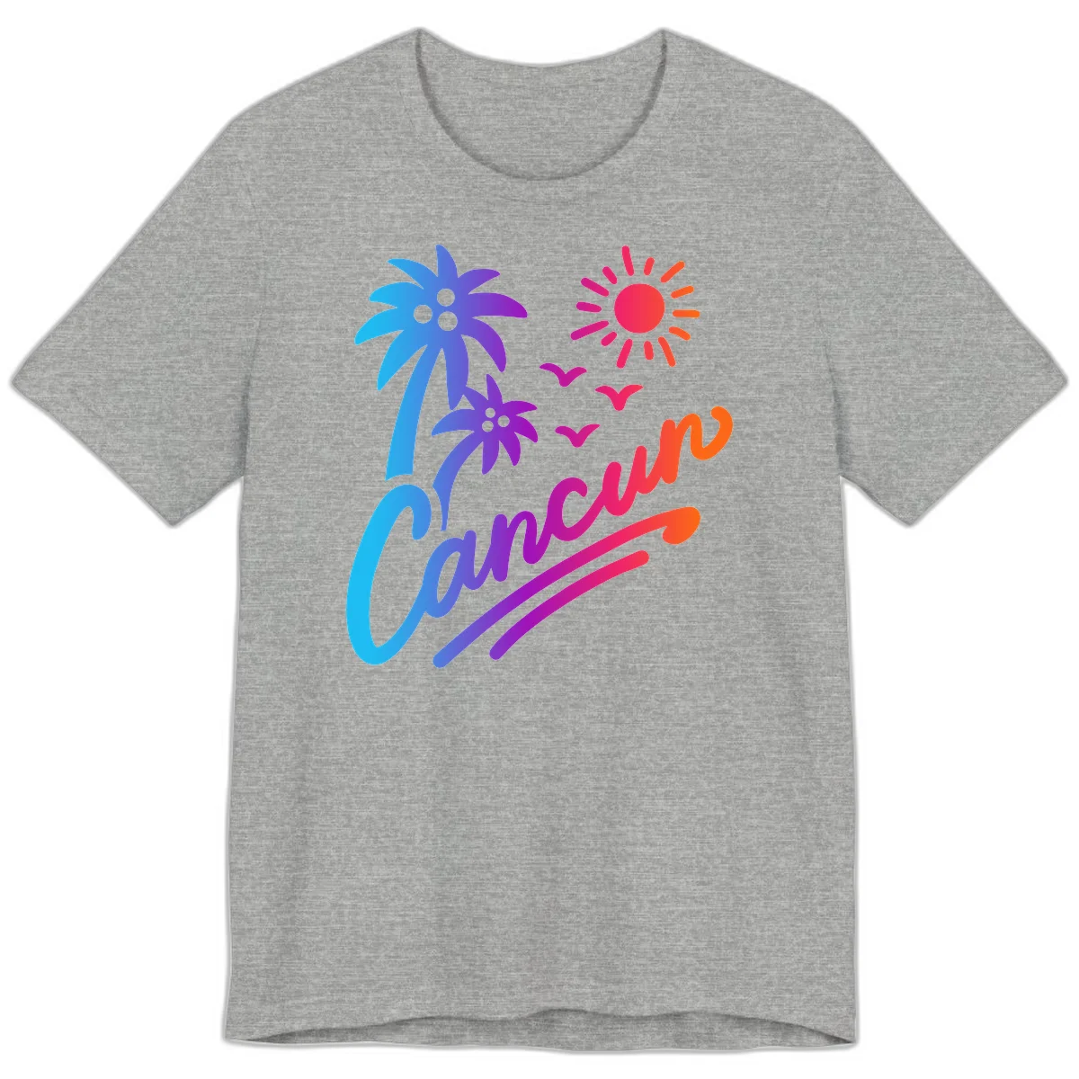 Tropical Paradise Cruise Vibes Premium T-Shirt in Athletic Heather