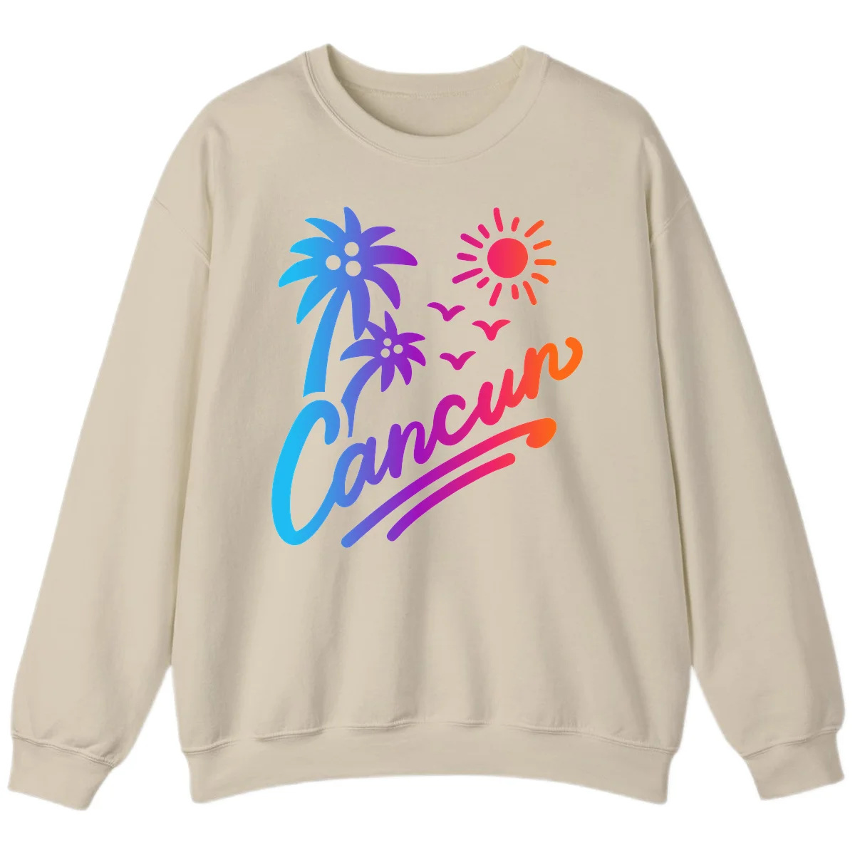 Tropical Paradise Cruise Vibes Sweatshirt in Sand
