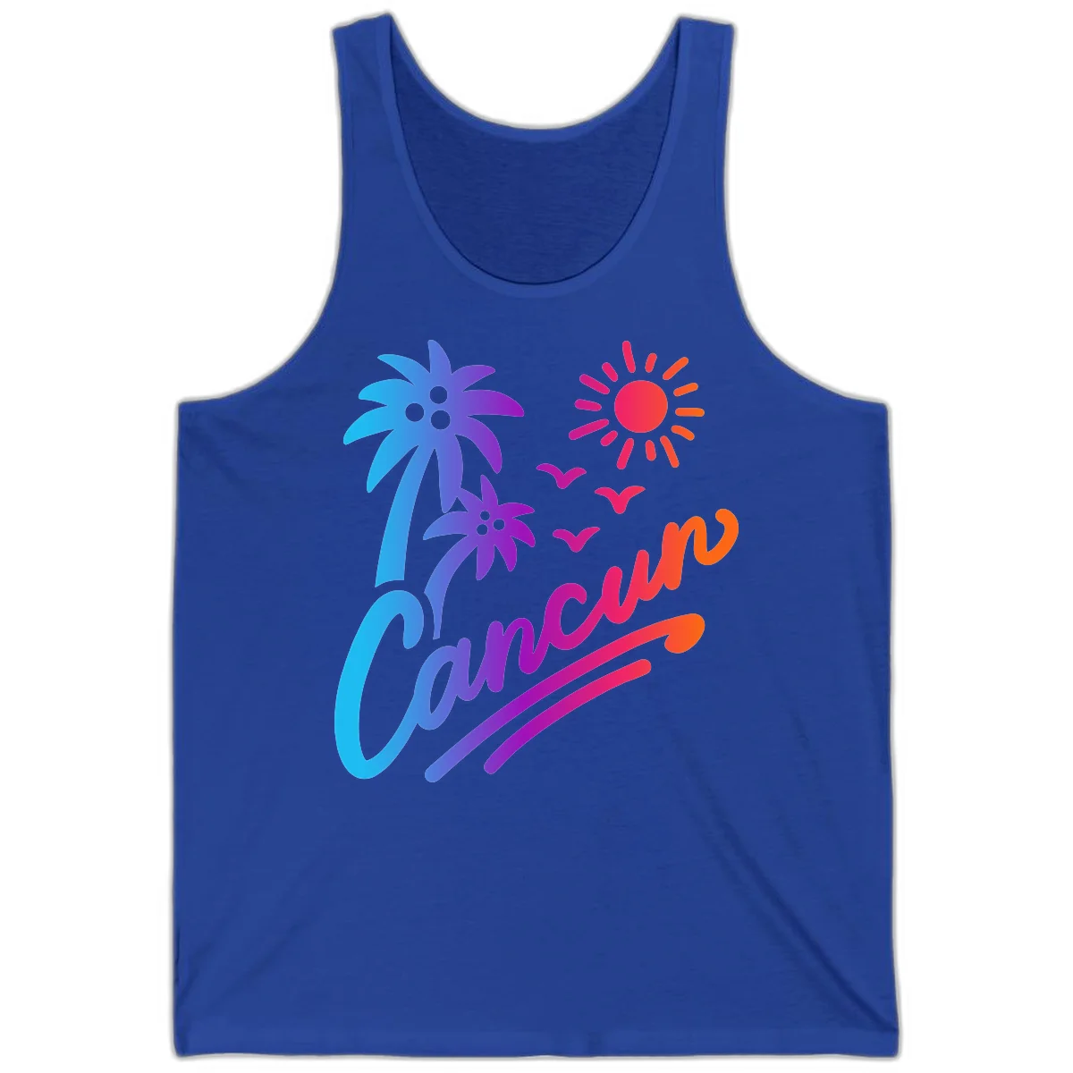 Tropical Paradise Cruise Vibes Tank in True Royal