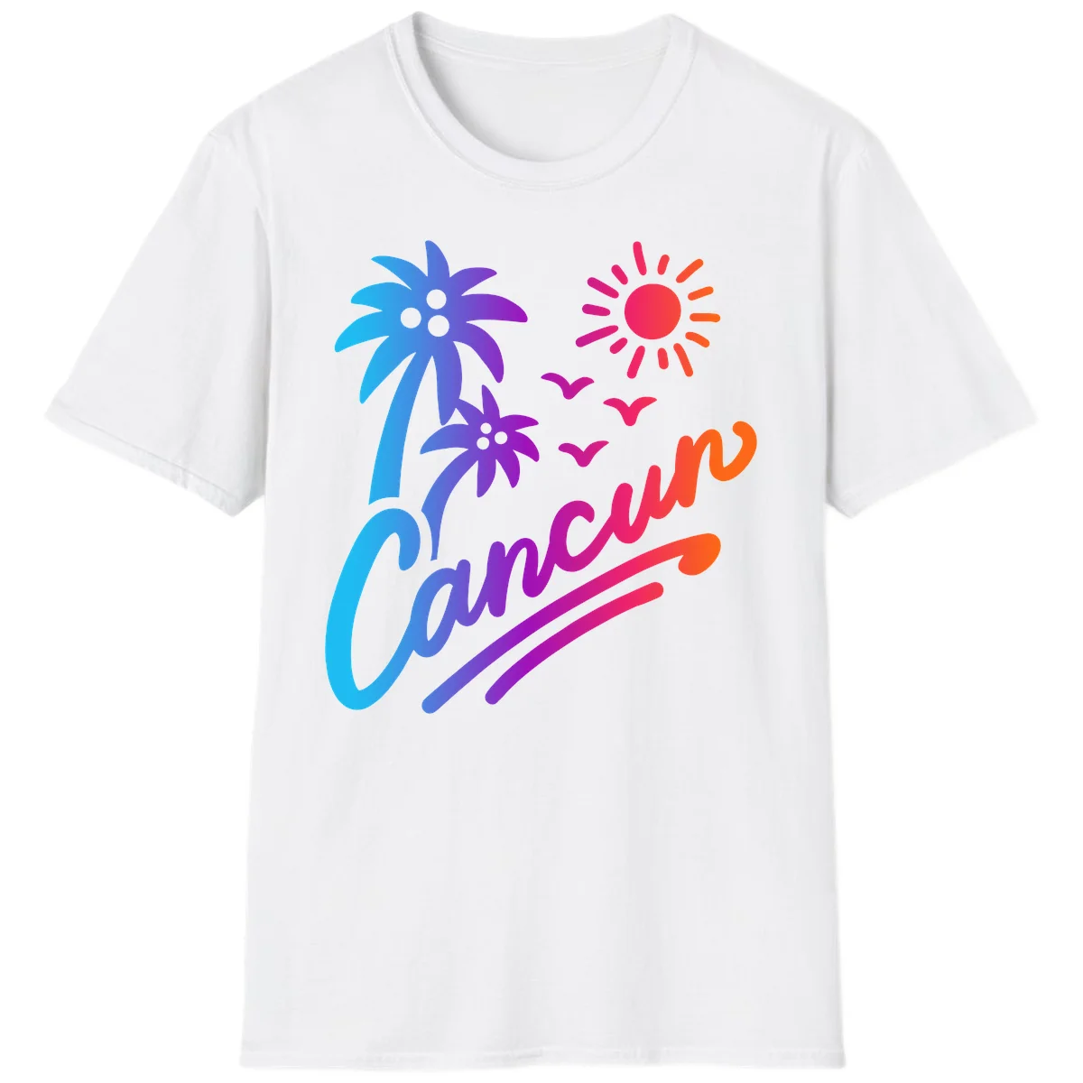 Tropical Paradise Cruise Vibes T-Shirt in White