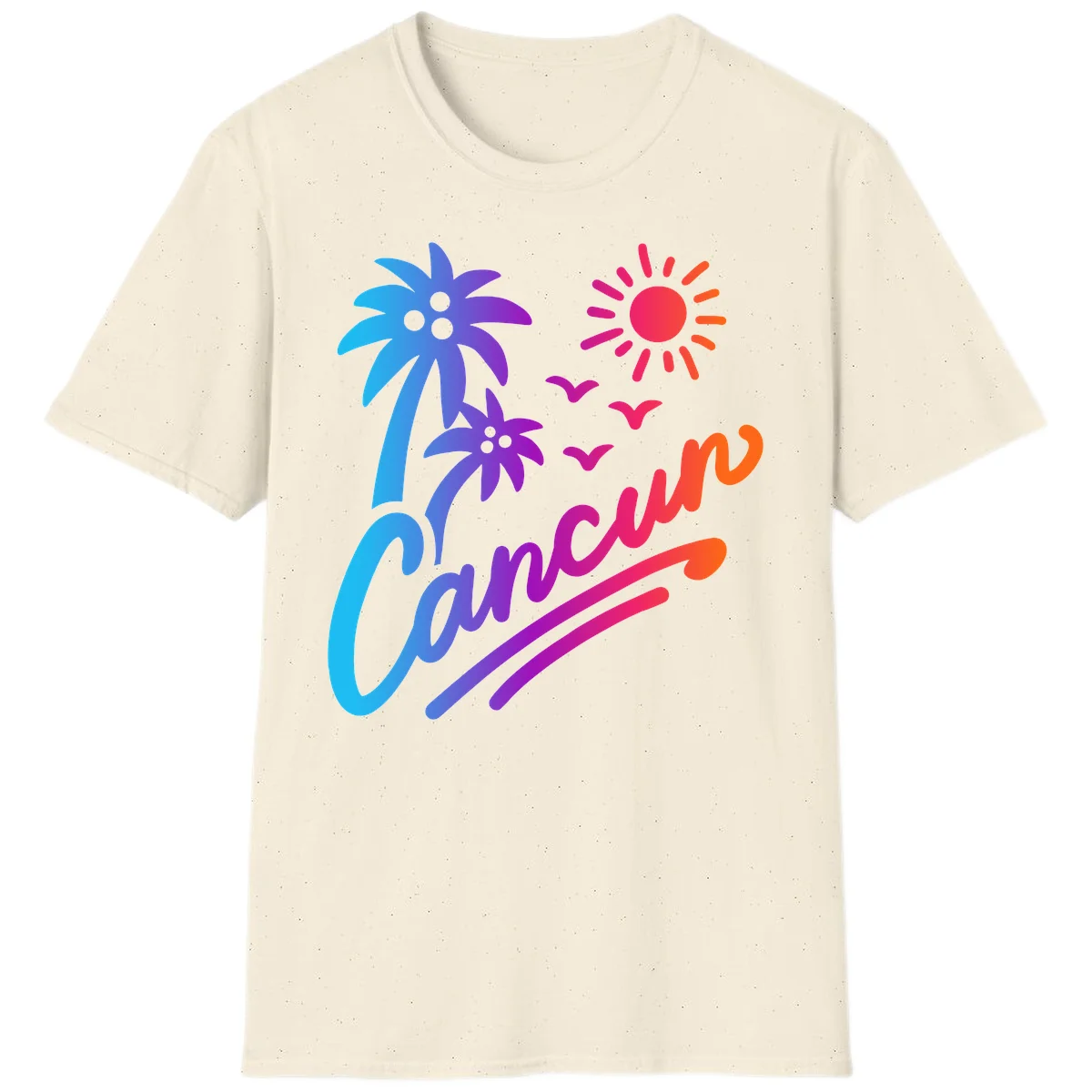 Tropical Paradise Cruise Vibes T-Shirt in Natural