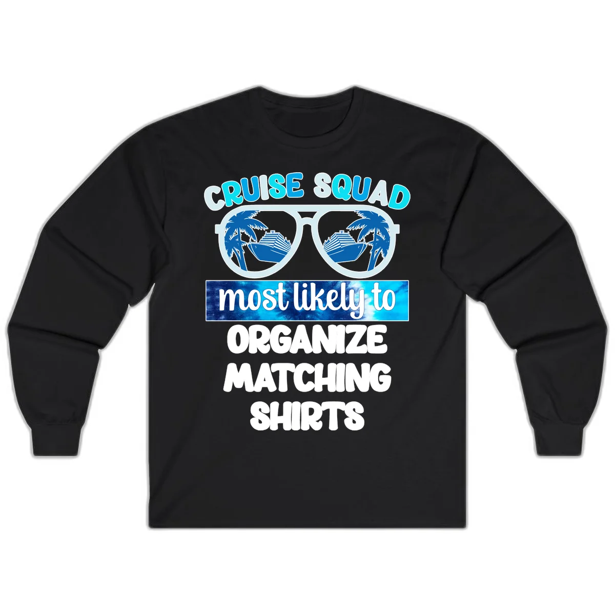 Cruise Squad Sunglasses Long Sleeve in Black