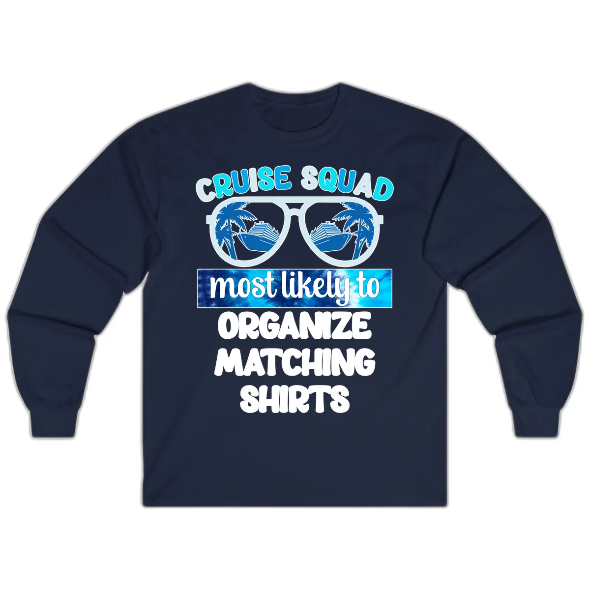 Cruise Squad Sunglasses Long Sleeve in Navy