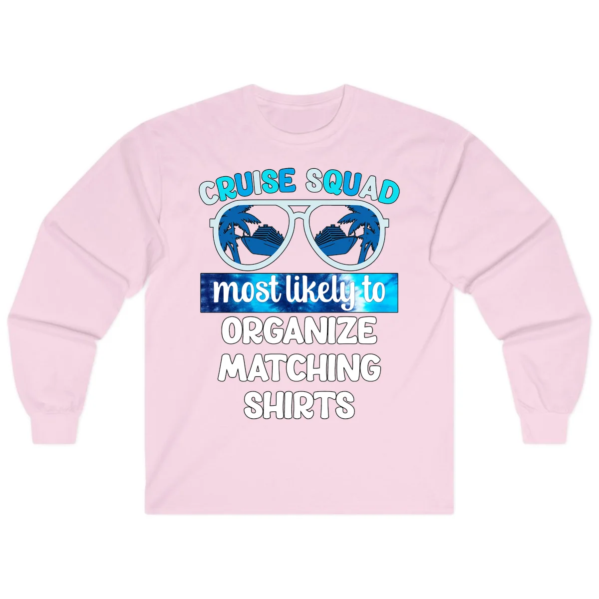 Cruise Squad Sunglasses Long Sleeve in Light Pink