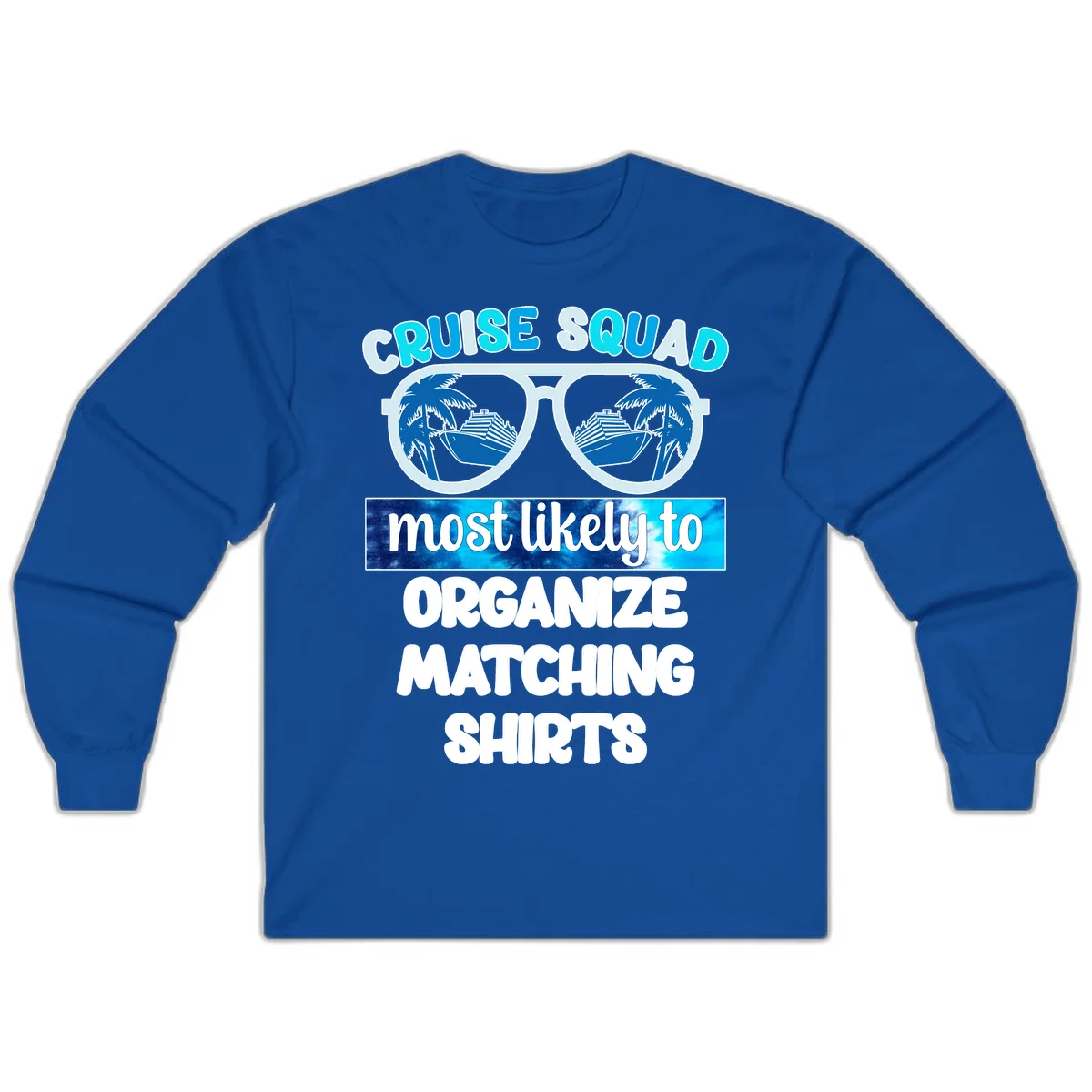Cruise Squad Sunglasses Long Sleeve in Royal