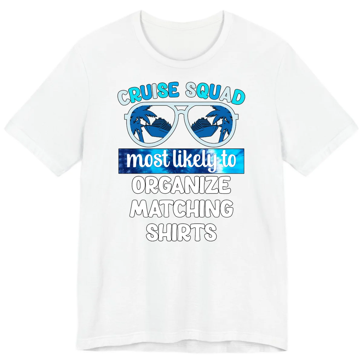 Cruise Squad Sunglasses Premium T-Shirt in White