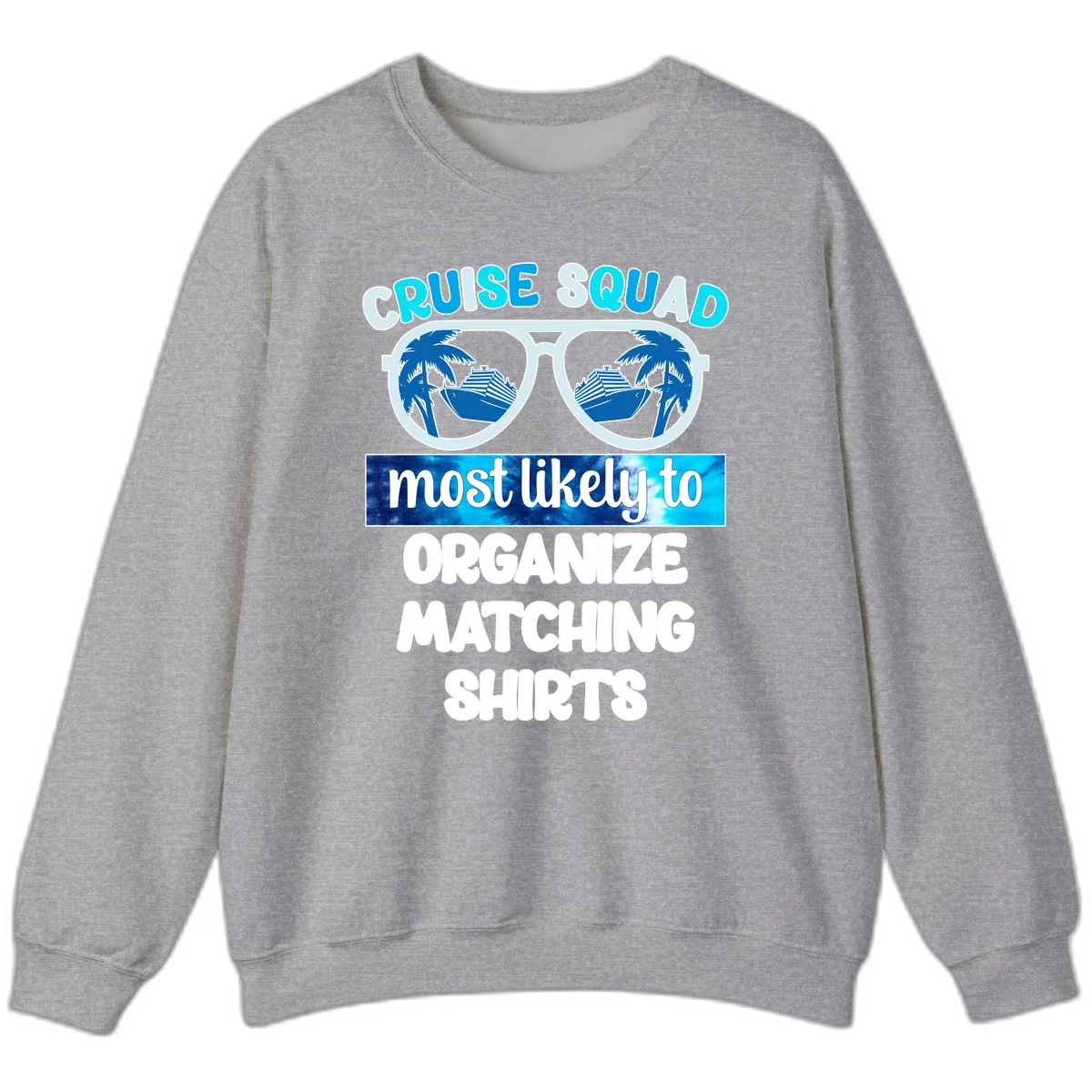 Cruise Squad Sunglasses Sweatshirt in Sport Grey