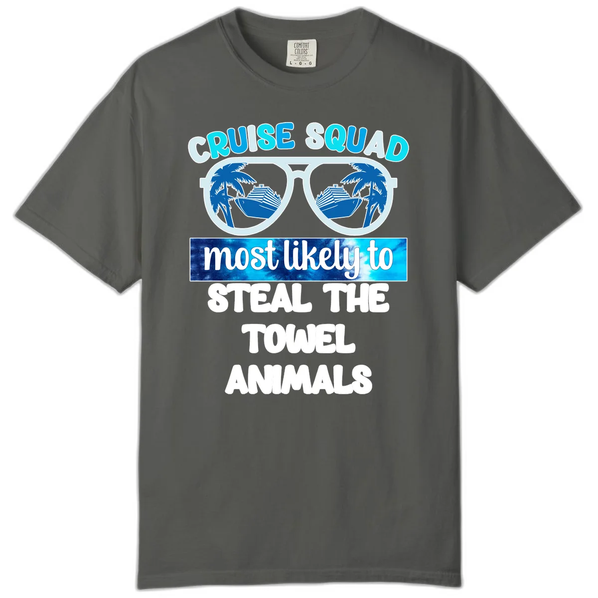 Cruise Squad Towel Thieves Comfort Color T-Shirt in Pepper