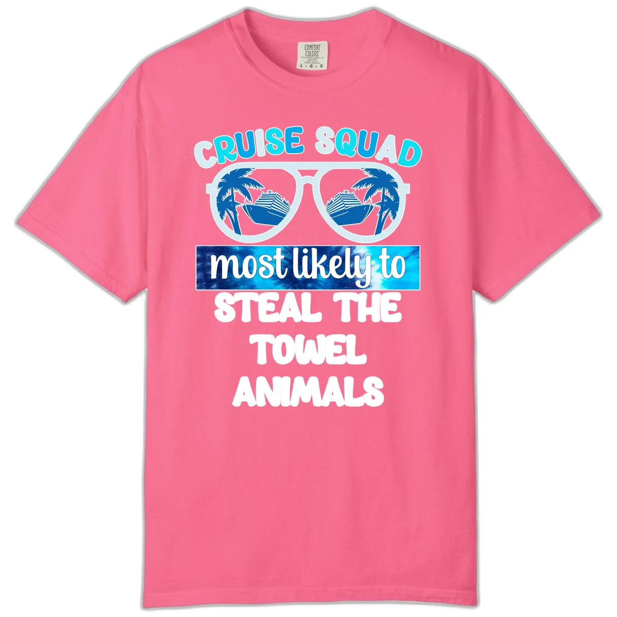 Cruise Squad Towel Thieves Comfort Color T-Shirt in Crunchberry