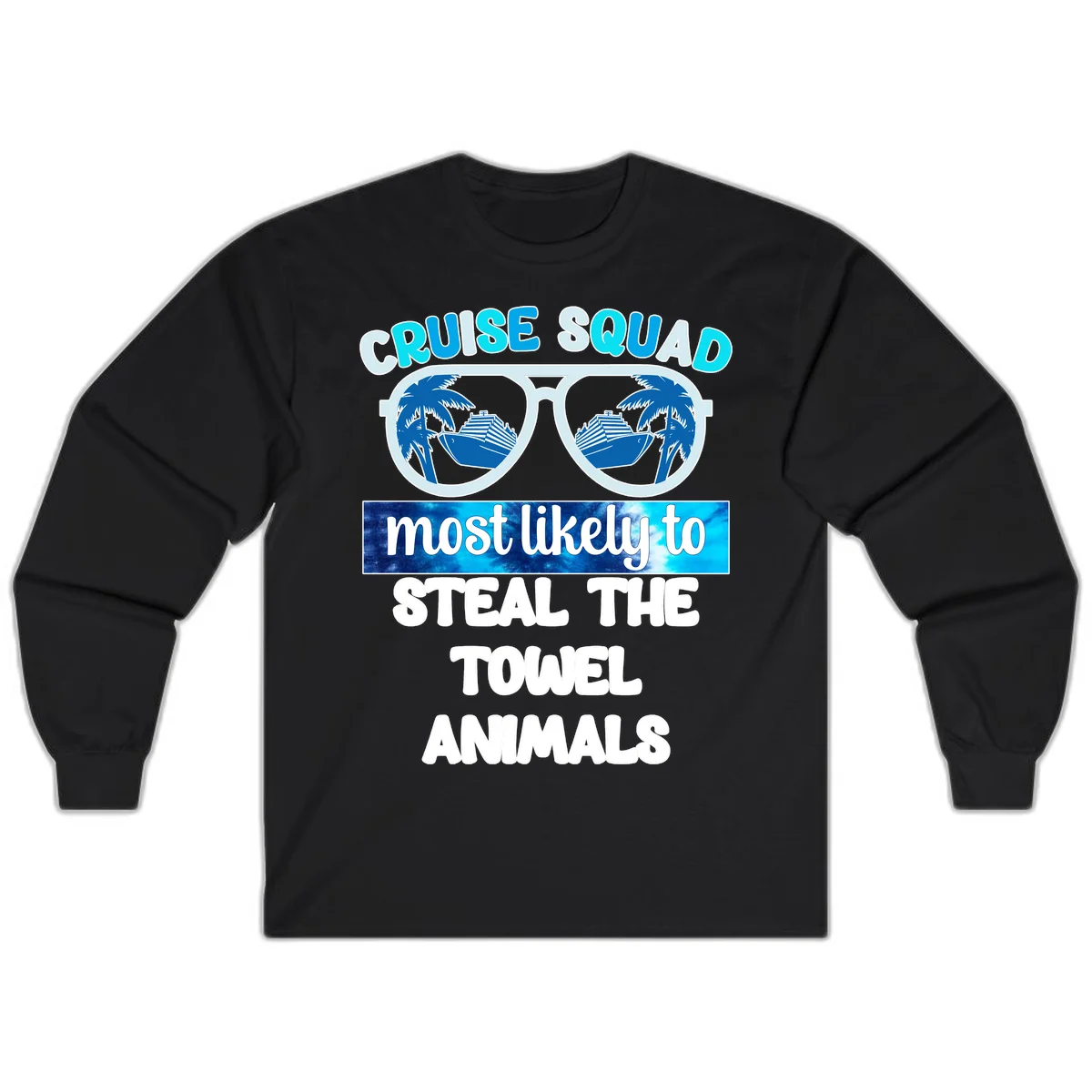 Cruise Squad Towel Thieves Long Sleeve in Black