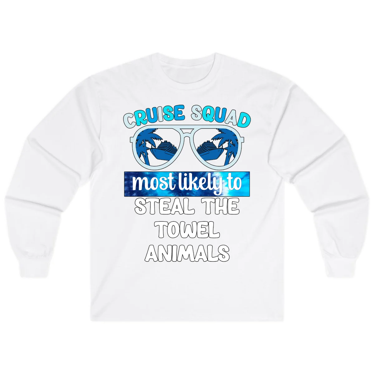 Cruise Squad Towel Thieves Long Sleeve in White