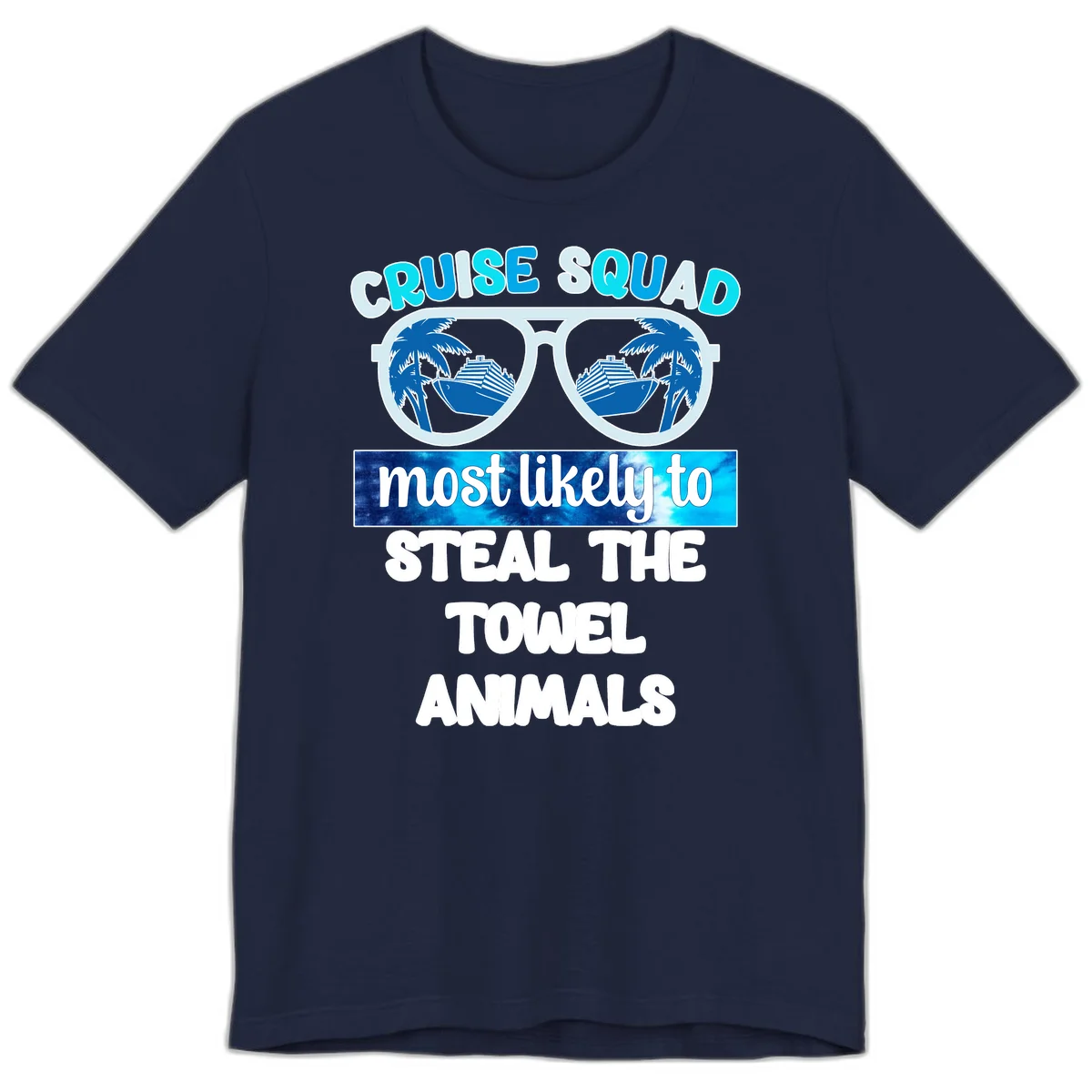 Cruise Squad Towel Thieves Premium T-Shirt in Navy