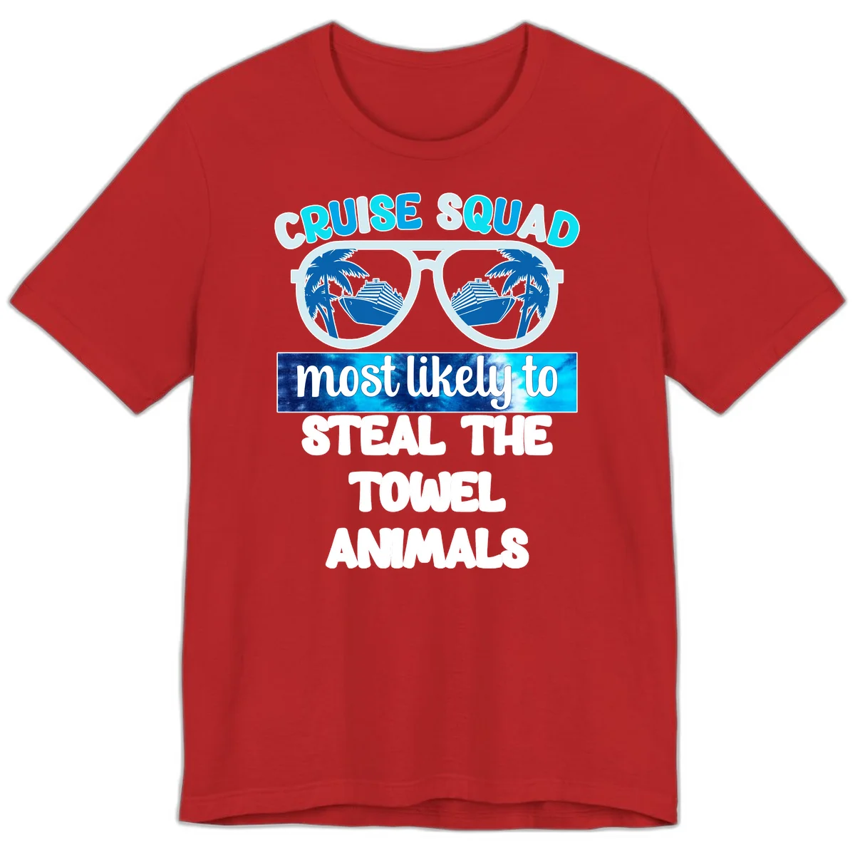 Cruise Squad Towel Thieves Premium T-Shirt in Red