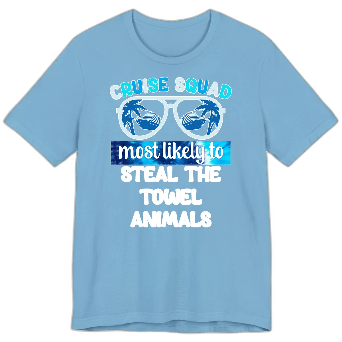 Cruise Squad Towel Thieves Premium T-Shirt in Ocean Blue