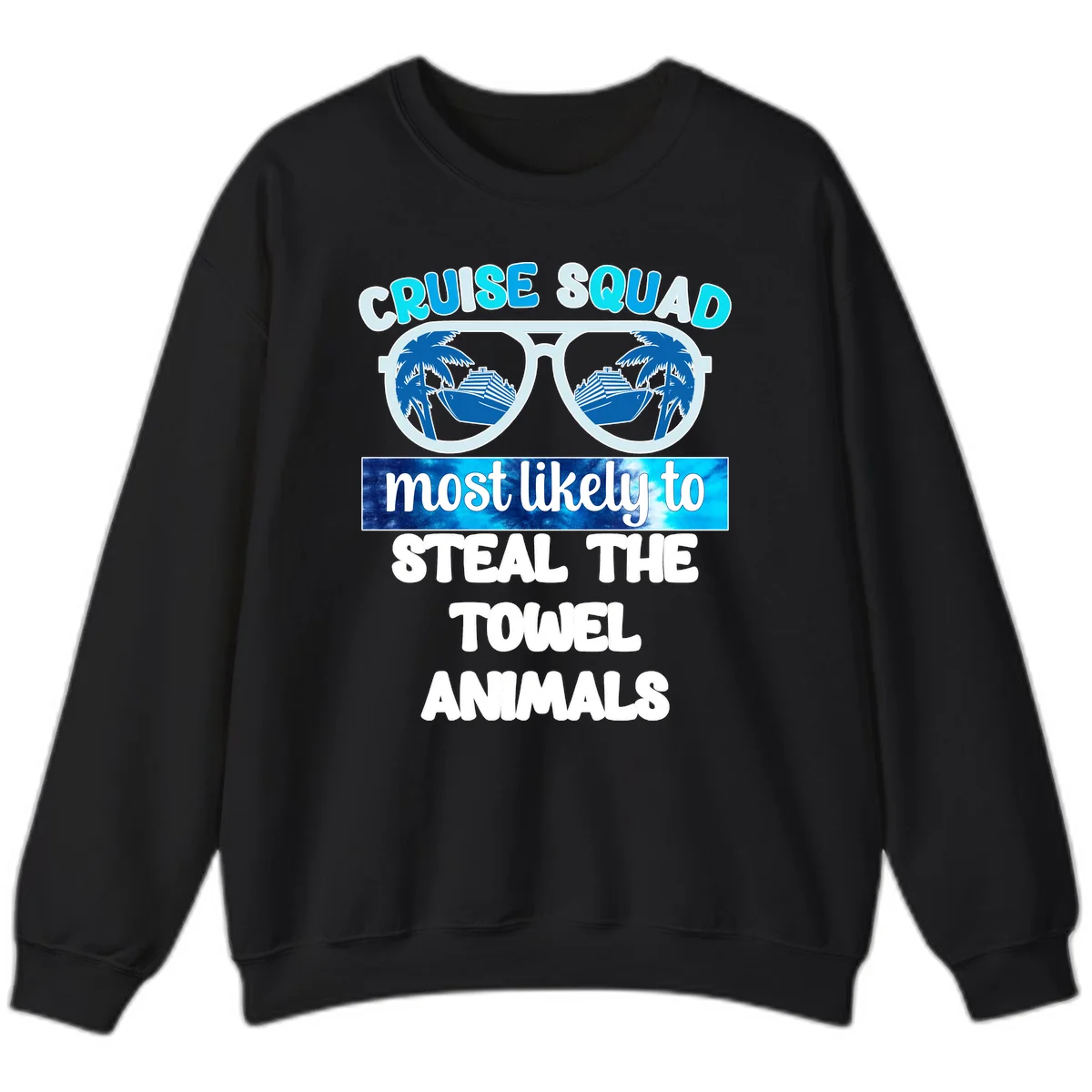 Cruise Squad Towel Thieves Sweatshirt in Black