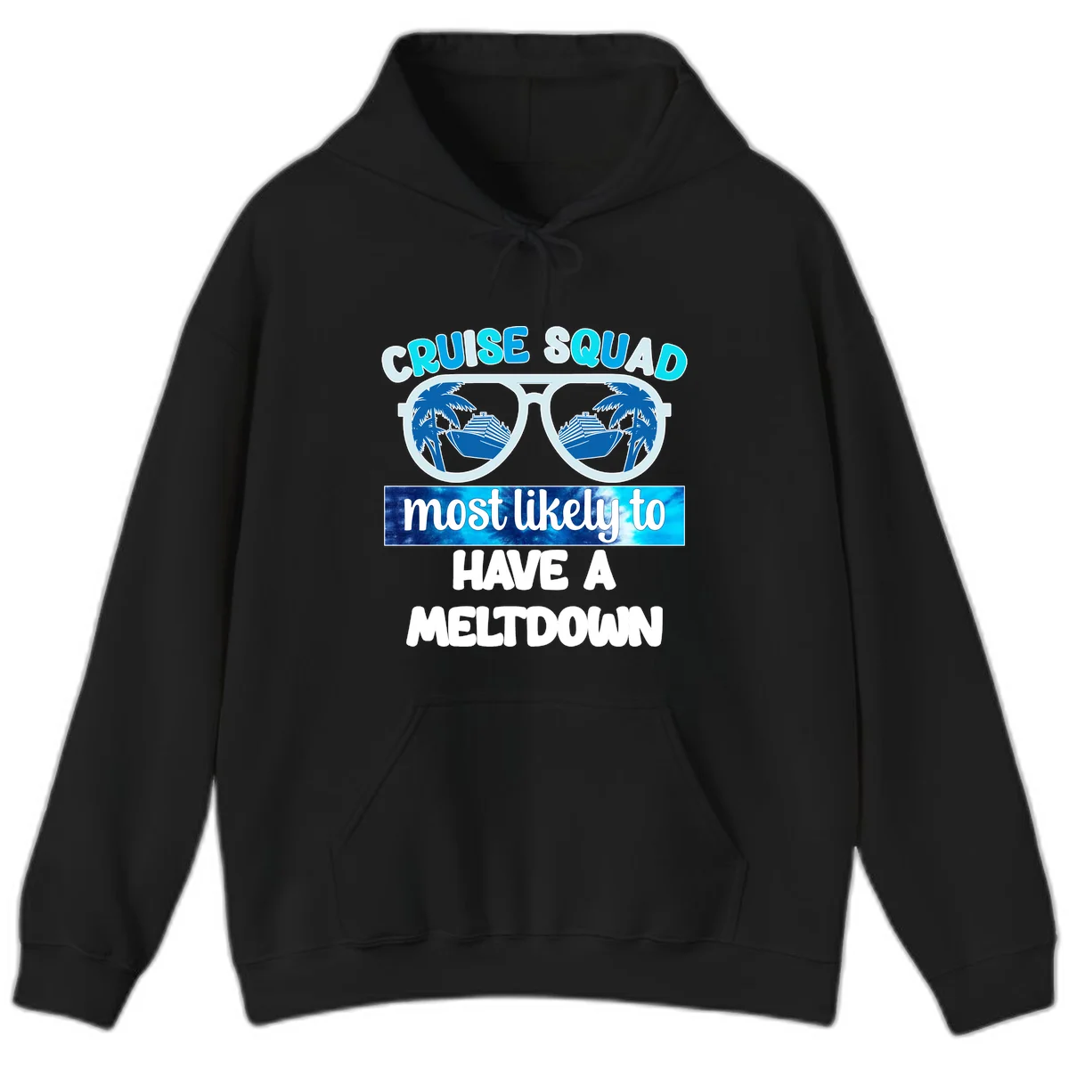Cruise Squad Meltdown Hoodie in Black