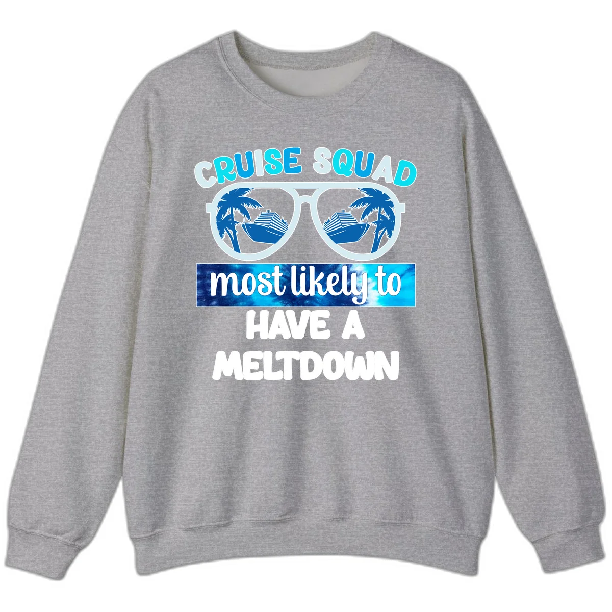 Cruise Squad Meltdown Sweatshirt in Sport Grey