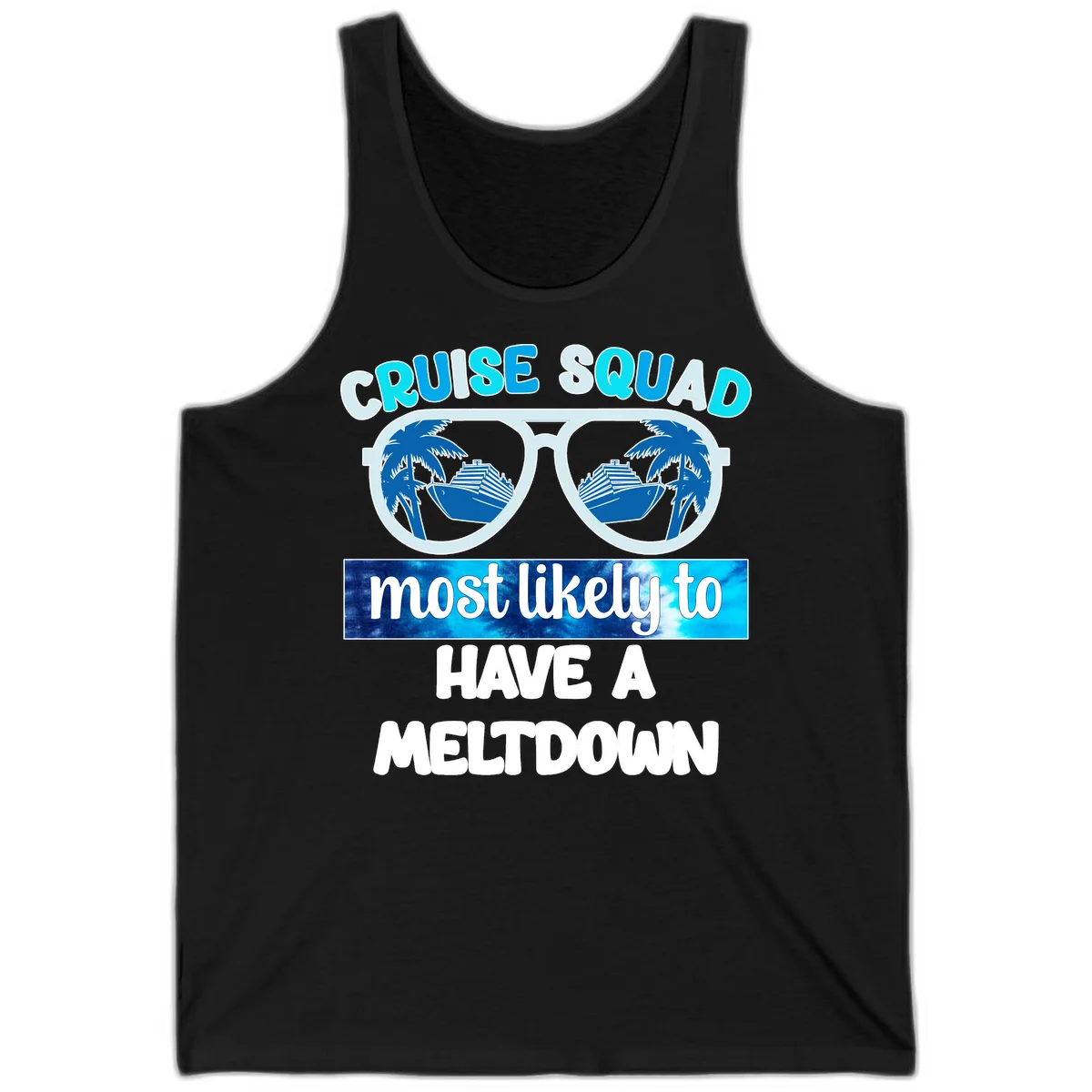 Cruise Squad Meltdown Tank Top in Black