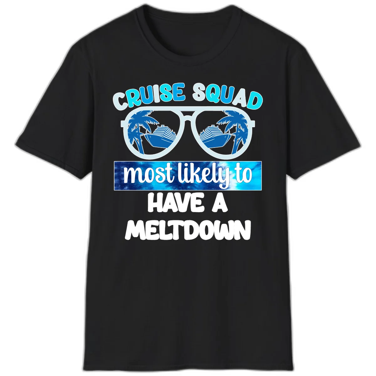 Cruise Squad Meltdown T-Shirt in Black