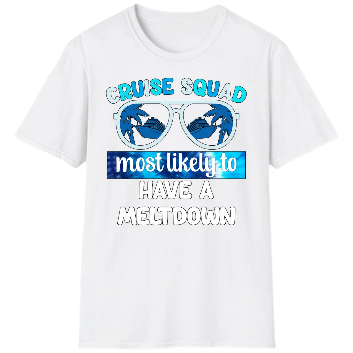 Cruise Squad Meltdown T-Shirt in White