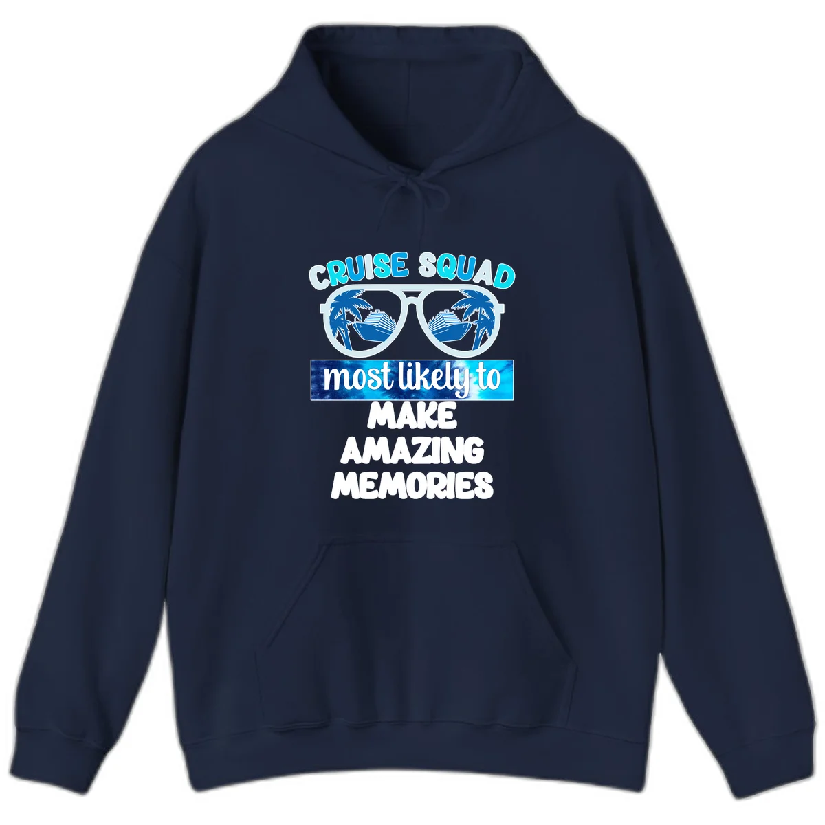 Cruise Squad Amazing Memories Hoodie in Navy