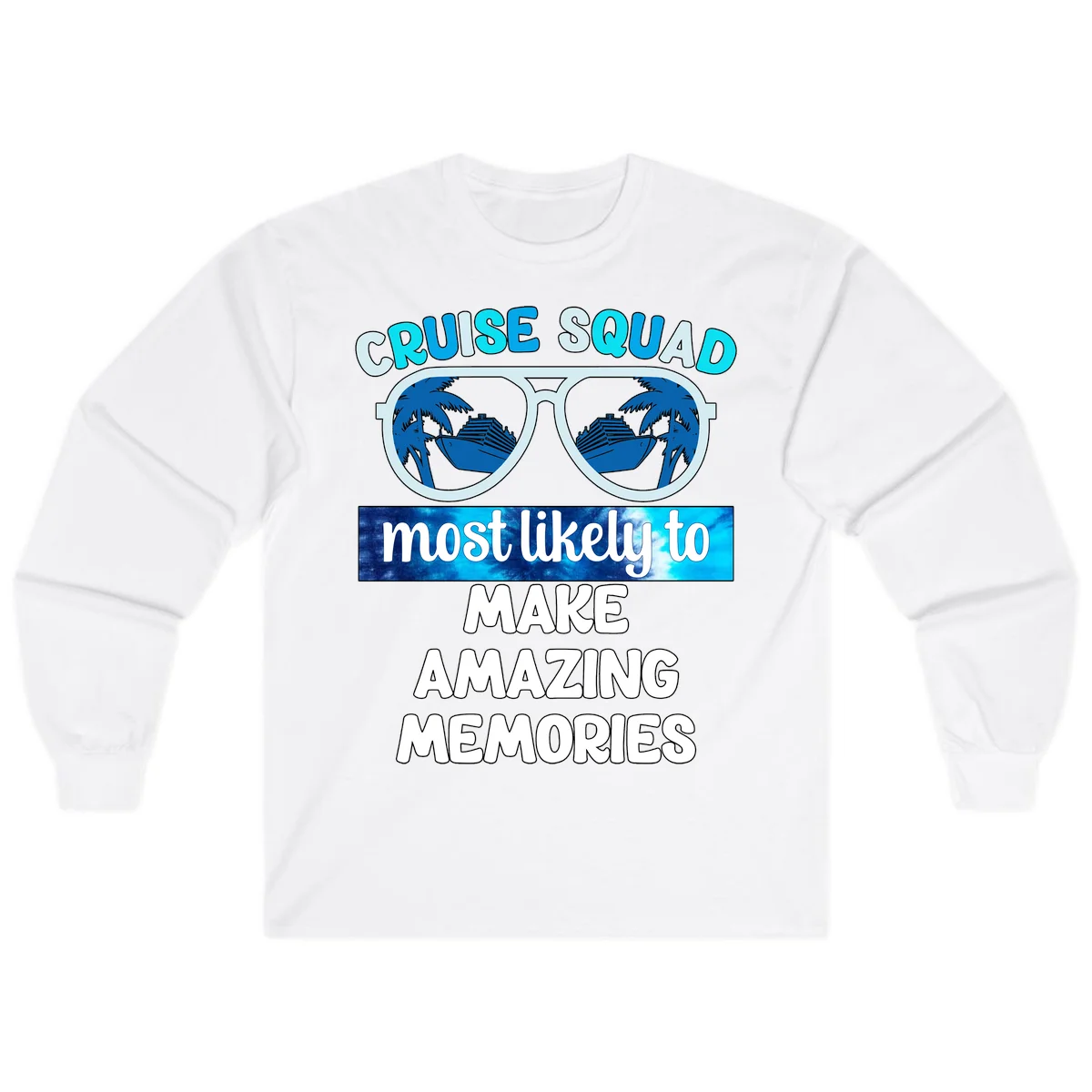 Cruise Squad Amazing Memories Long Sleeve in White